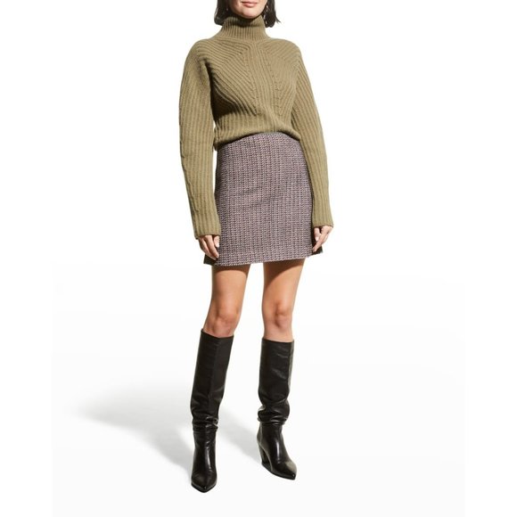 THEORY B.Walden Cotton & Wool Blend Tweed Skirt - Picture 5 of 8